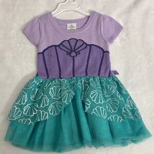 Disney Princess Ariel Lavender and Turquoise Dress with Shell Pattern